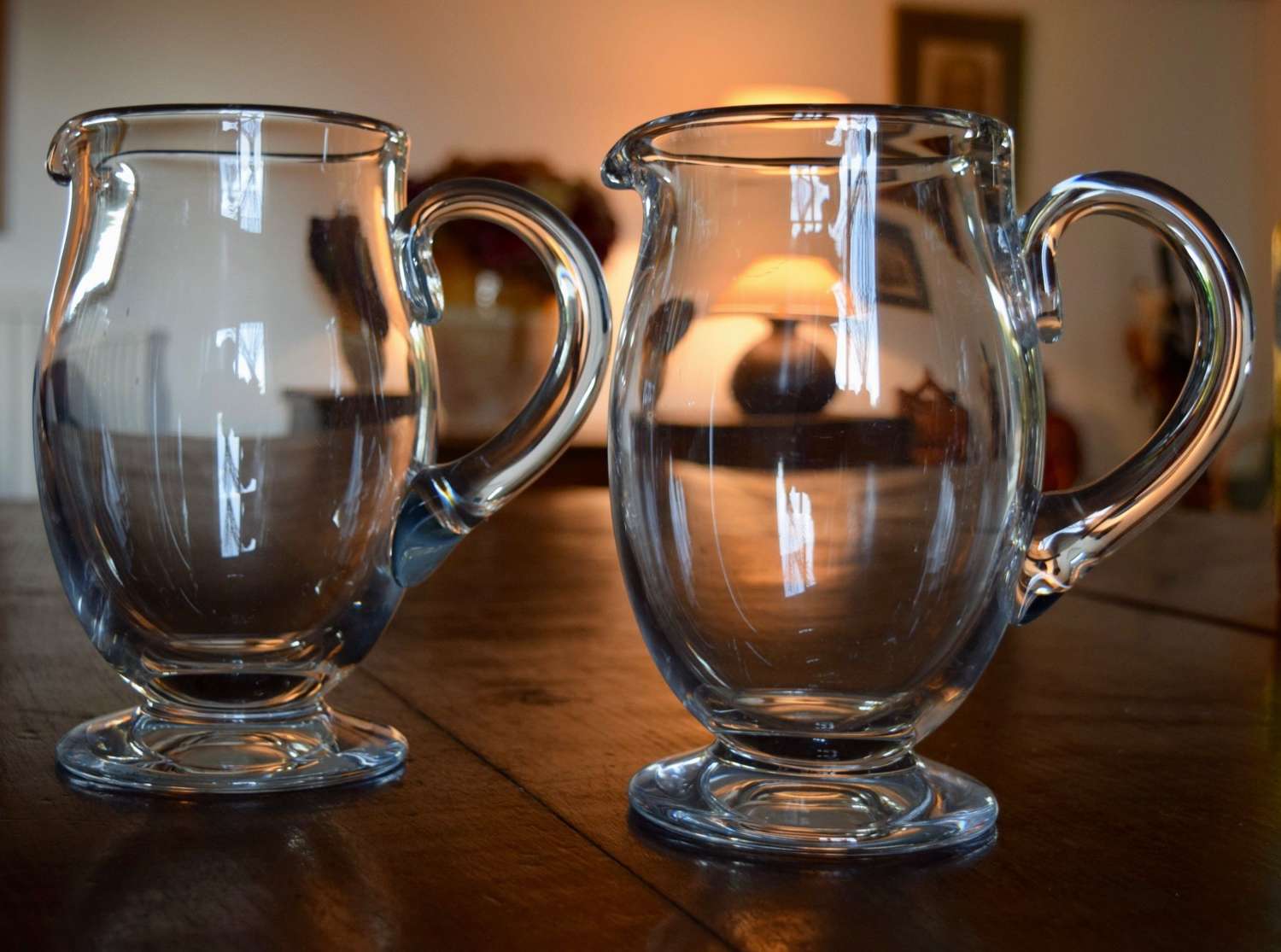 A Pair Of Baccarat Vence Water Jugs