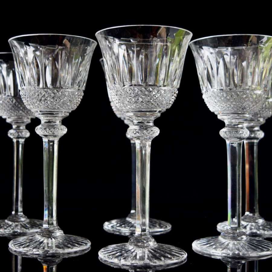 6 St Louis Crystal Tommy Water Glasses
