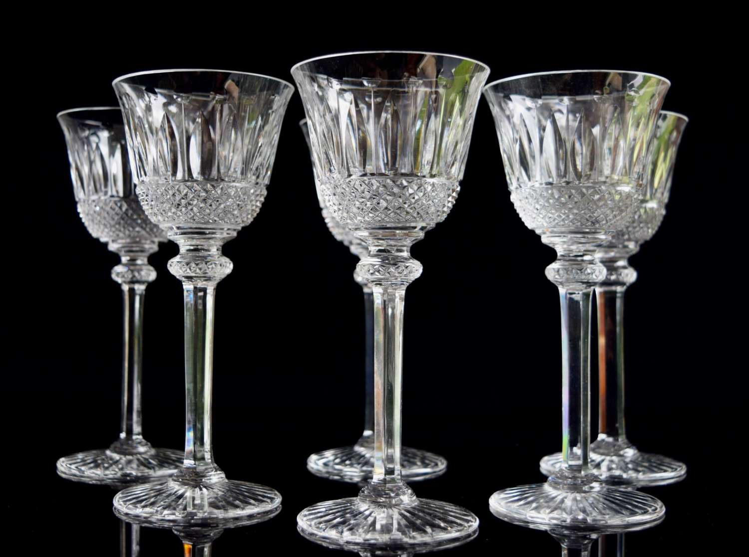 6 St Louis Crystal Tommy Water Glasses