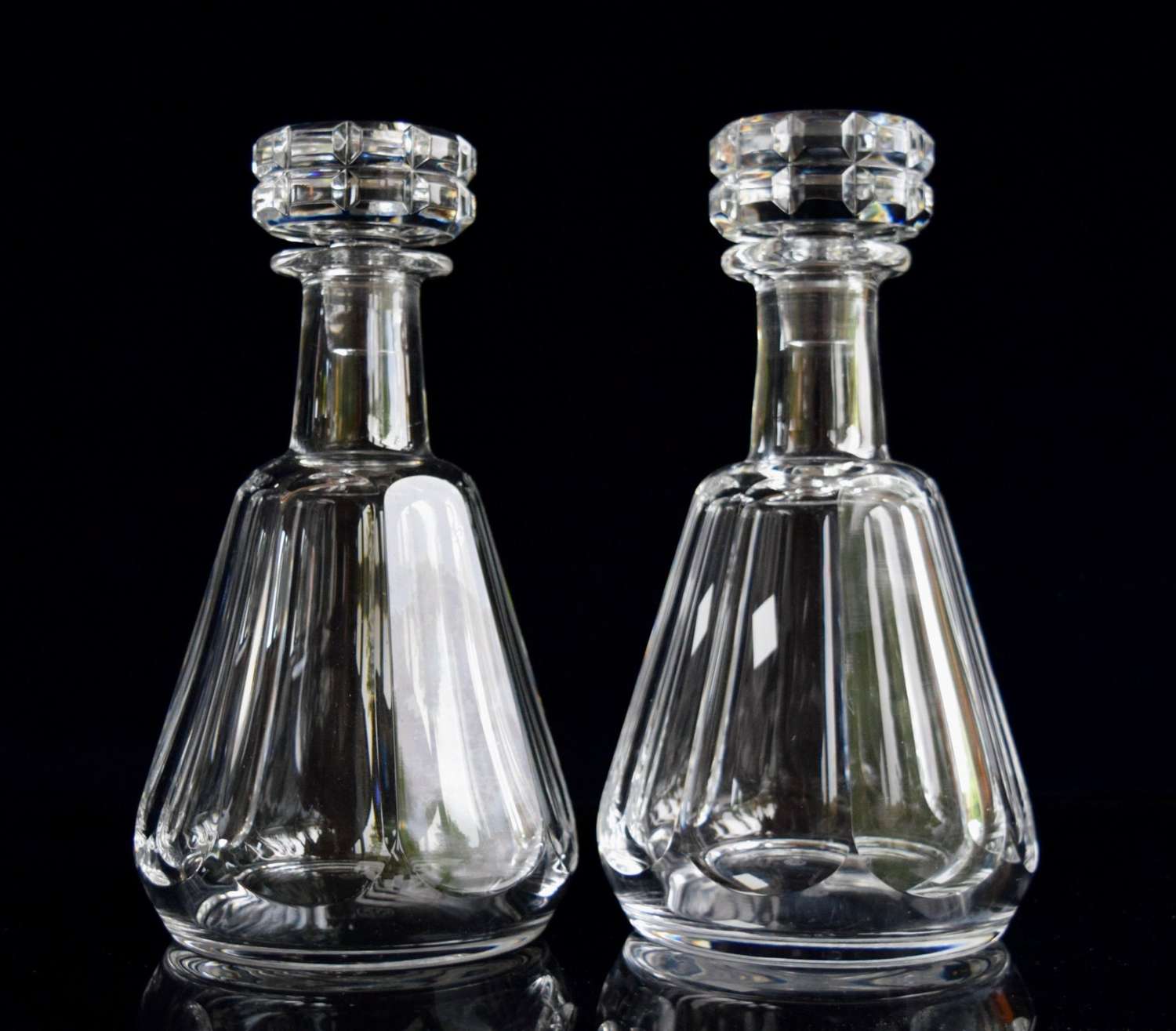 A Pair Of Baccarat Talleyrand Decanters In Collectors Condition