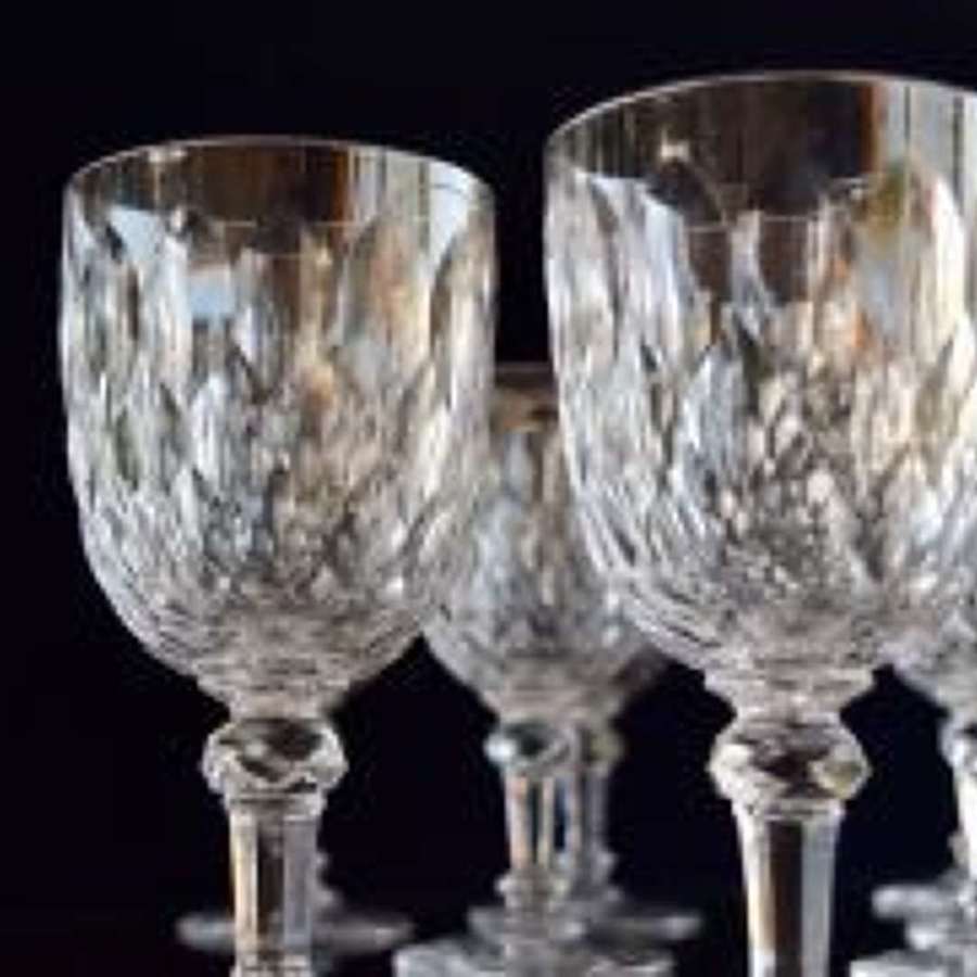 14 Baccarat Juvisy Water Glasses 6 1/2" 1920s
