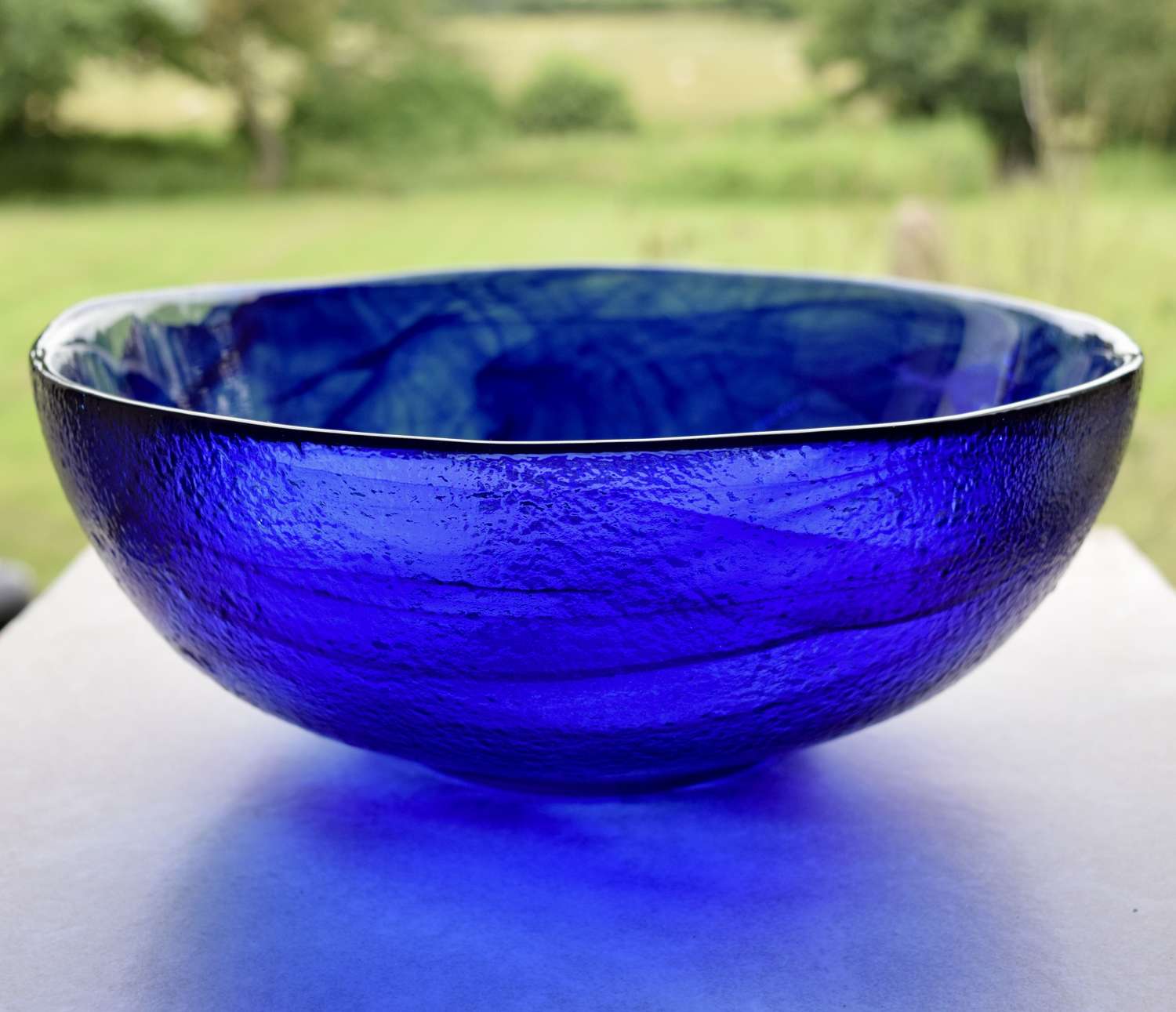 Kosta Boda Blue Bowl by Anna Ehrner