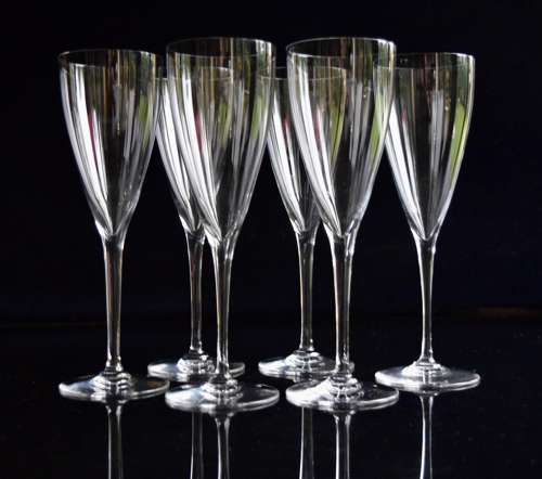 6 Baccarat Dom Pérignon Champagne Glasses