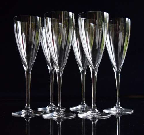6 Baccarat Dom Pérignon Champagne Glasses