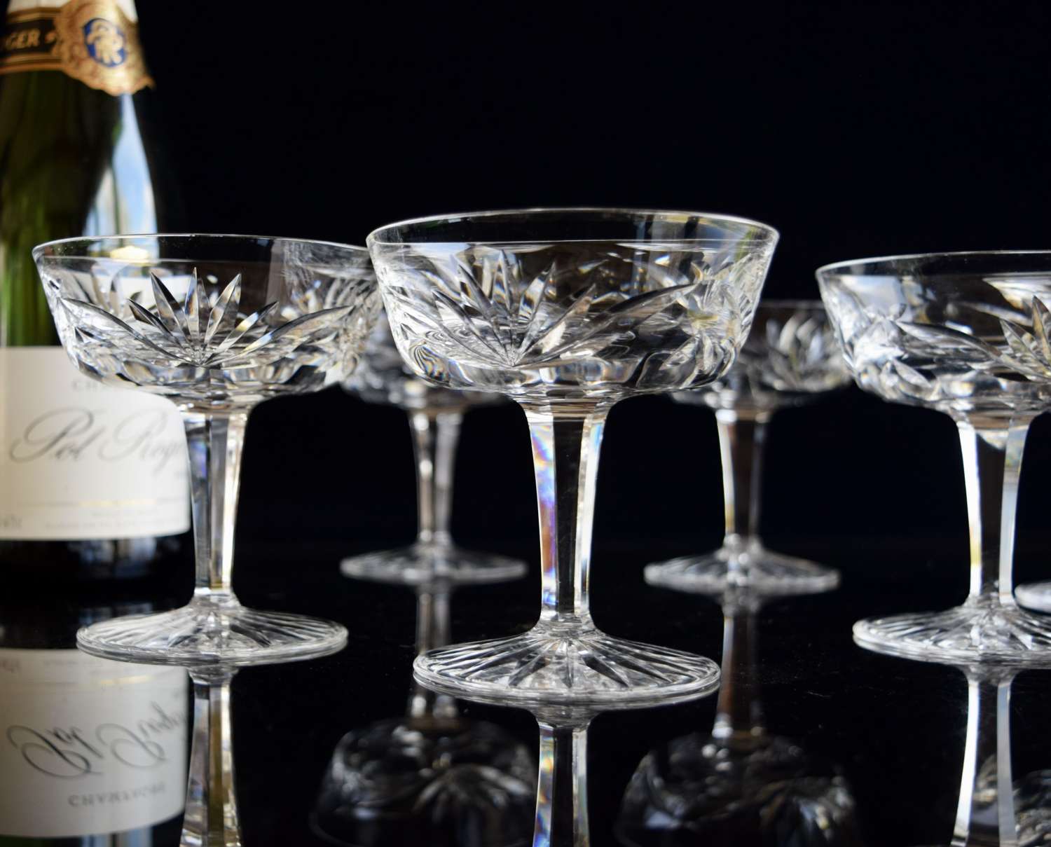 6 Waterford Ashling Champagne Coupes
