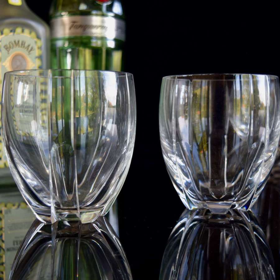 5 Baccarat Neptune Old Fashioned Tumblers
