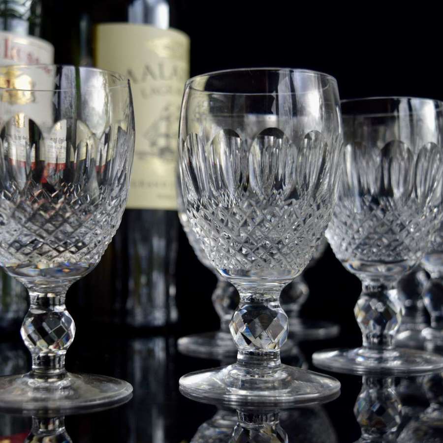 9 Waterford Crystal Colleen short stem Wine Glasses 4 ½”