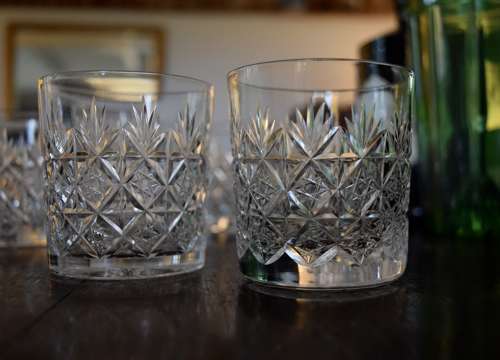 8 Thomas Webb Wellington 6 oz Tumblers