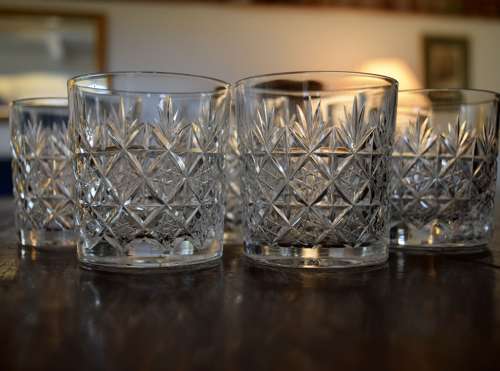 8 Thomas Webb Wellington 6 oz Tumblers