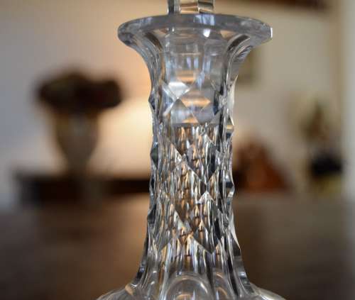 A Liqueur Decanter Grape & Vine Pattern c 1910