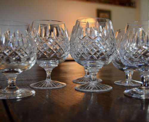 6 Brandy Glasses Edinburgh & Stuart mixed