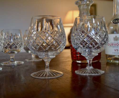 6 Brandy Glasses Edinburgh & Stuart mixed