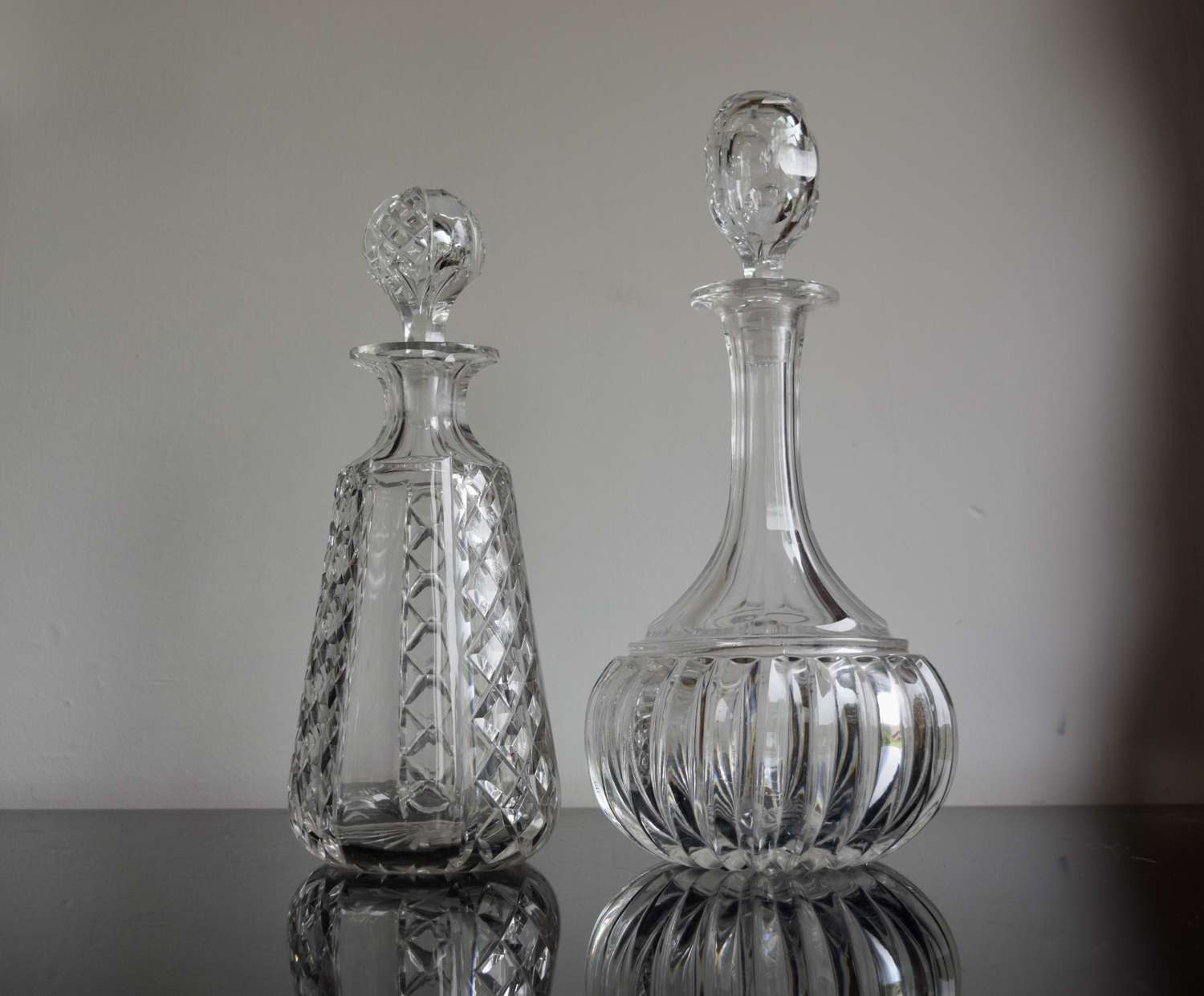 Two Sowerby Decanters c 1880