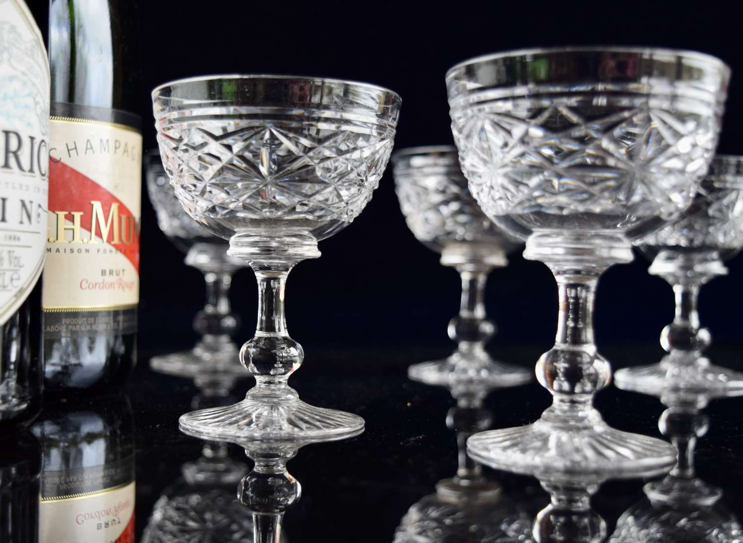 6 Champagne Cocktails Tudor Crystal