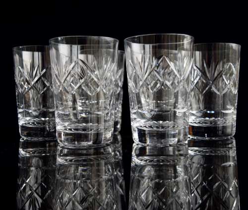 6 Tudor Crystal 6oz Tumblers