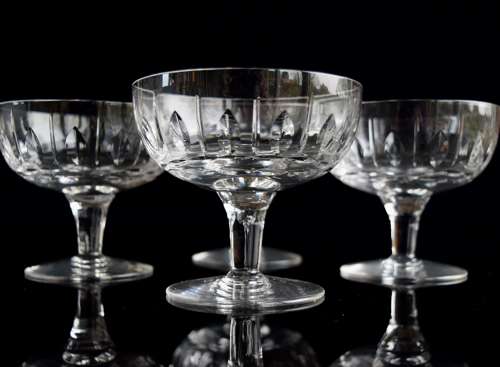 4 Dessert Bowls by John Luxton for Stuart Crystal