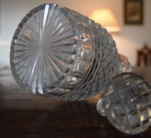 Georgian Revival Decanter Strawberry Panel c 1890