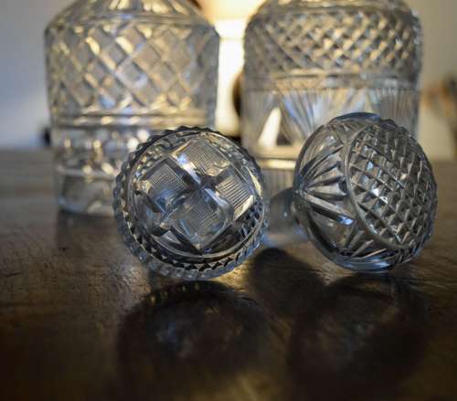 2 Georgian Revival Decanters c 1890s