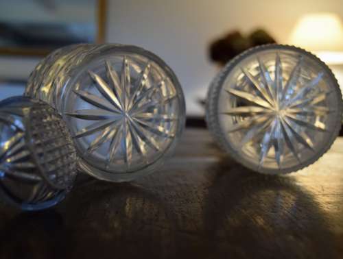 2 Georgian Revival Decanters c 1890s