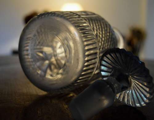 Georgian Decanter rare pattern c 1780
