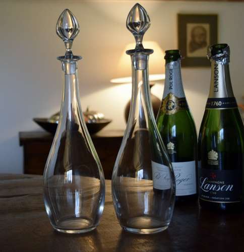 2 Baccarat Dom Perignon Wine Decanters