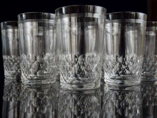 10 Baccarat Ecailles et Filet 3 1/4