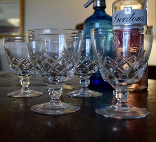 5 Stuart Crystal Gin & Tonic Glasses 