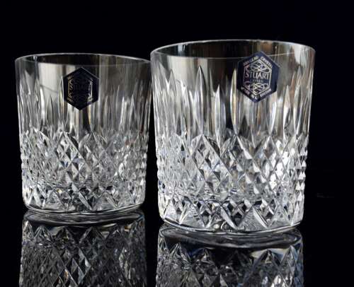 2 Stuart Crystal Shaftesbury 9 oz Tumblers