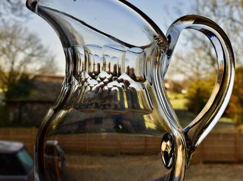 St Louis Crystal Caton Pitcher signed