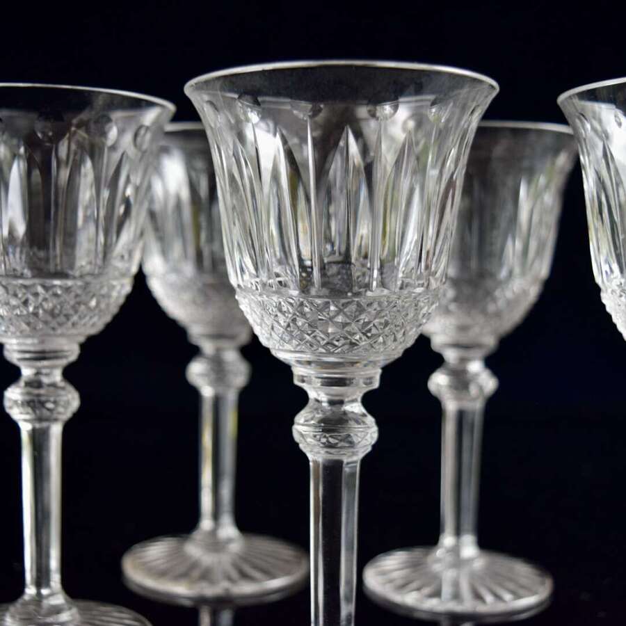 5 St Louis Crystal Tommy Sherry or Port Glasses