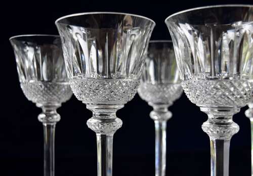 4 St Louis Crystal Tommy Claret Glasses