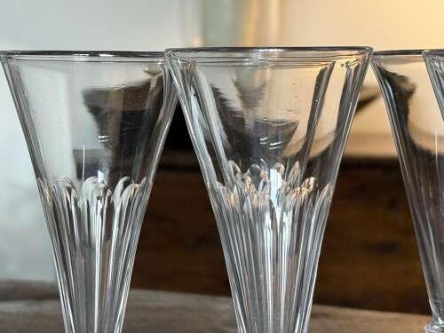 6 Victorian Champagne Flutes