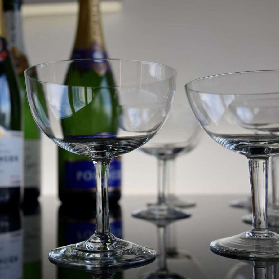 12 French Champagne Coupes c1910