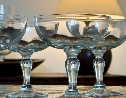 5 Thomas Webb large Champagne Coupes