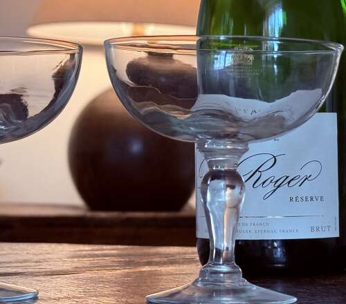 5 Thomas Webb large Champagne Coupes