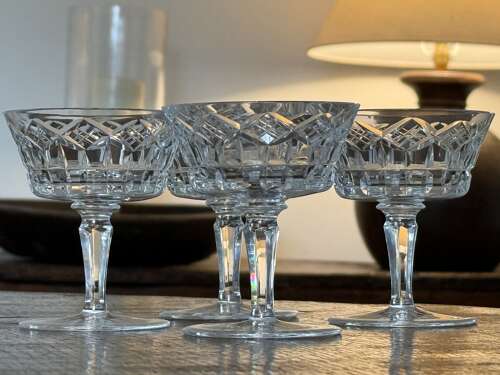 4 Thomas Webb Champagne Coupes