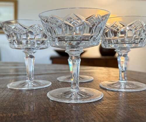 4 Thomas Webb Champagne Coupes
