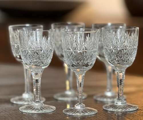 6 Thomas Webb Wellington Sherry/Port Glasses