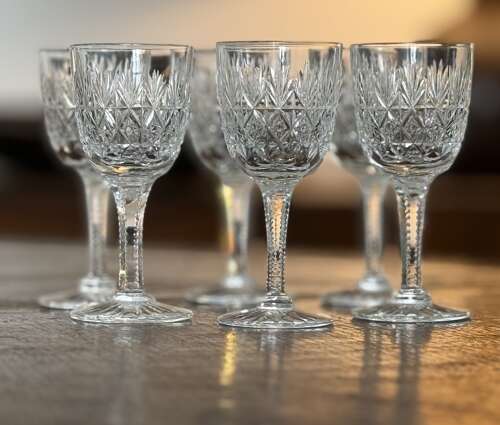 6 Thomas Webb Wellington Sherry/Port Glasses