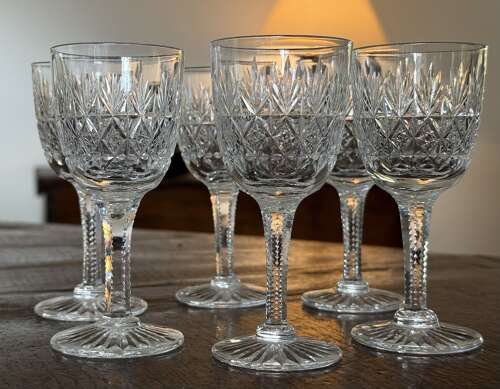 6 Thomas Webb Wellington Sherry/Port Glasses