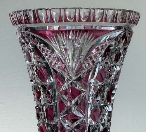 Val Saint Lambert Pink Vase c1930