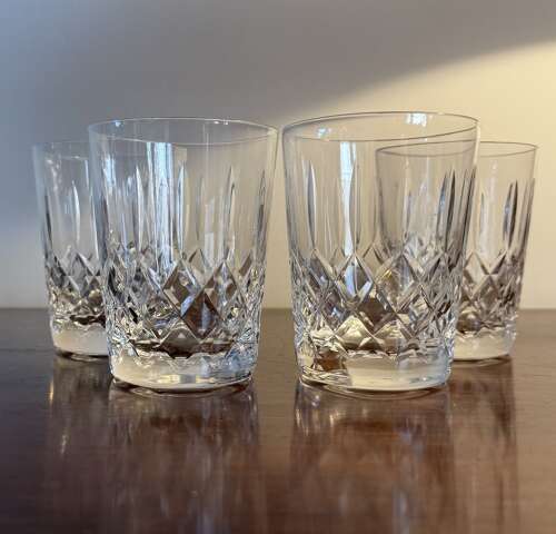 4 Stuart Crystal Tall Tumblers