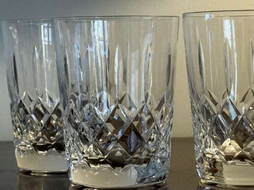 4 Stuart Crystal Tall Tumblers