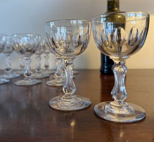12 Val Saint Lambert Port Glasses c 1920s