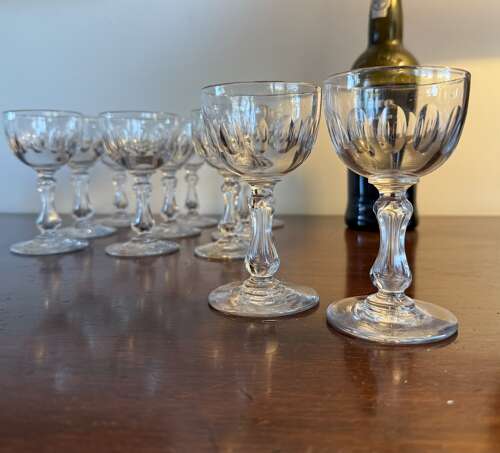 12 Val Saint Lambert Port Glasses c 1920s