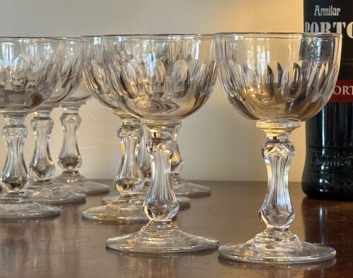12 Val Saint Lambert Port Glasses c 1920s