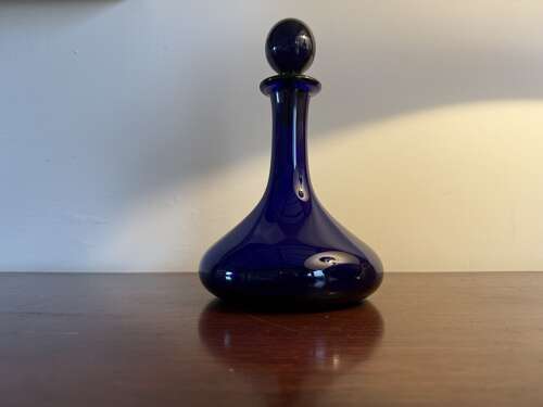 Thomas Webb Bristol Blue Ships Decanter