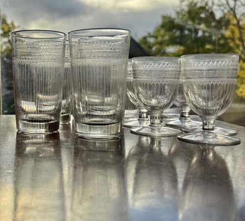 Edwardian Lemonade and Port Glass Set