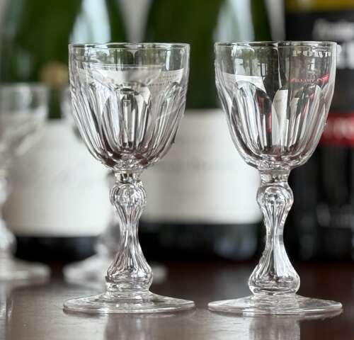 10 Val Saint Lambert Port & Apertif Glasses