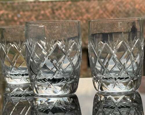 7 Whitefriars small Barrel Tumblers